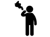 Smoking Cigarettes-Free Pictograms | Black and White Illustrations