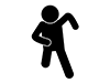 Run-Free Pictograms | Black and White Illustrations