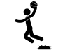 Basketball-Free Pictograms | Black and White Illustrations