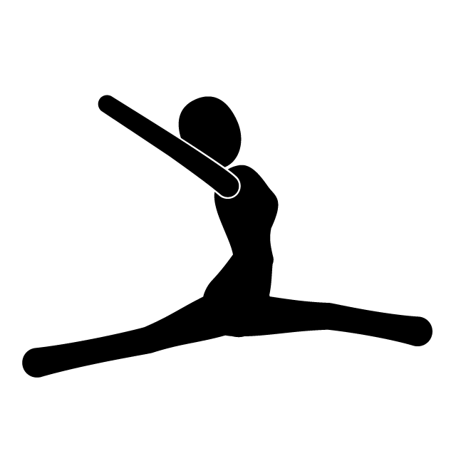 ダンサー｜ダンス｜踊り子｜演技 - 挿絵/クリップアート/フリー/写真/アイコン/白黒/シンプル