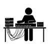 音響スタッフ｜舞台音響｜演劇｜ミュージカル - ビジネス｜クリップアート｜フリー素材