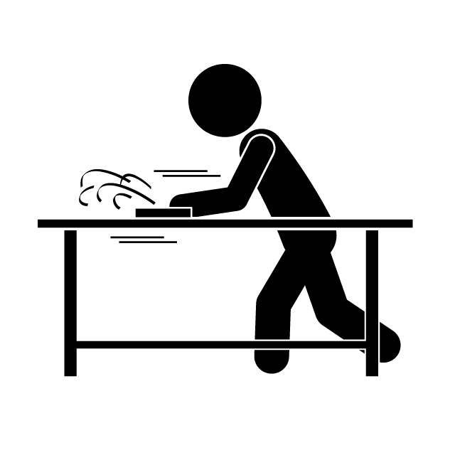 家具職人｜デザイナー｜木製｜技術者 - 挿絵/クリップアート/フリー/写真/アイコン/白黒/シンプル