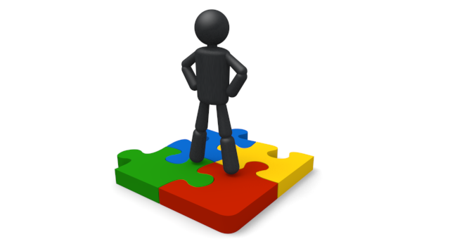 難解/頭の体操 - シンプル人物イラスト/人クリップアート/アイコン/黒色/ピクトグラム