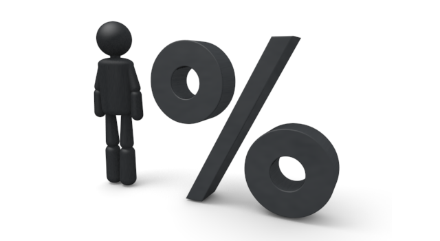 1％/不可能 - シンプル人物イラスト/人クリップアート/アイコン/黒色/ピクトグラム