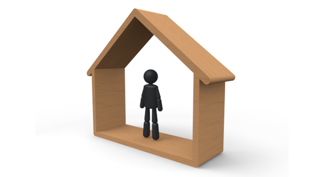 賃貸/分譲 - シンプル人物イラスト/人クリップアート/アイコン/黒色/ピクトグラム