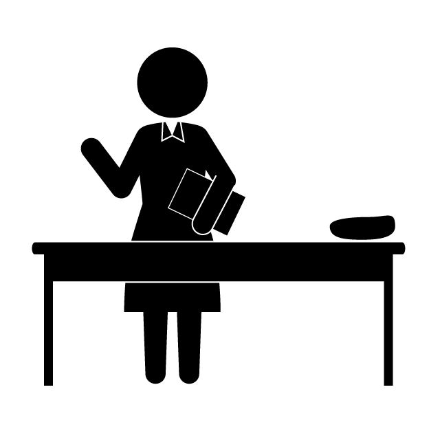 エステティシャン｜美容｜ダイエット｜ベッド - シンプル / クリップアート / アイコン / イラスト / 無料 / 白黒 / 二色 / PNG形式：背景透明