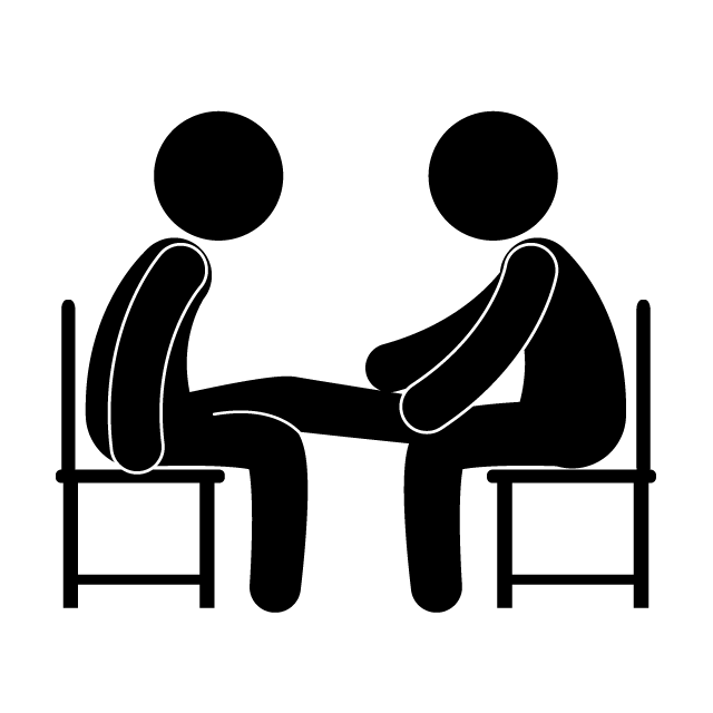 フットケア｜リラックス｜体調改善｜足裏 - シンプル / クリップアート / アイコン / イラスト / 無料 / 白黒 / 二色 / PNG形式：背景透明