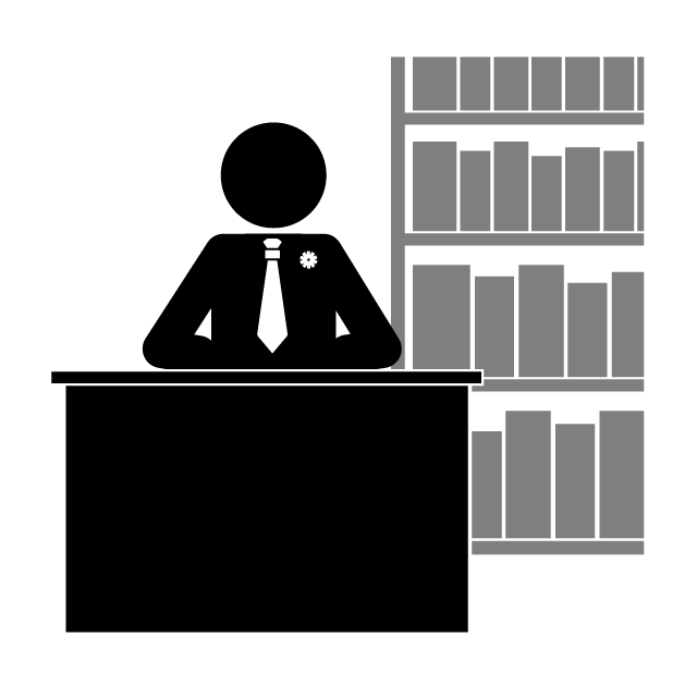 行政書士｜法律｜勉強｜事務所 - シンプル / クリップアート / アイコン / イラスト / 無料 / 白黒 / 二色 / PNG形式：背景透明
