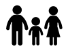 Family-Free Pictograms | Black and White Illustrations