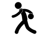 Bowling-Free Pictograms | Black and White Illustrations