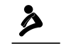 Long Jump-Free Pictograms | Black and White Illustrations