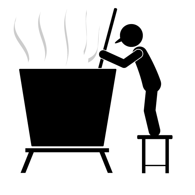 清酒製造工 - 挿絵/クリップアート/フリー/写真/アイコン/白黒/シンプル