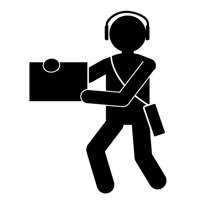 アシスタントテレビディレクター｜テレビ - 挿絵/クリップアート/フリー/写真/アイコン/白黒/シンプル