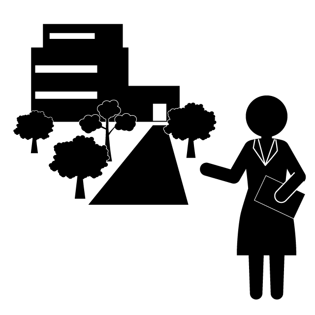 エクステリアデザイナー - 挿絵/クリップアート/フリー/写真/アイコン/白黒/シンプル