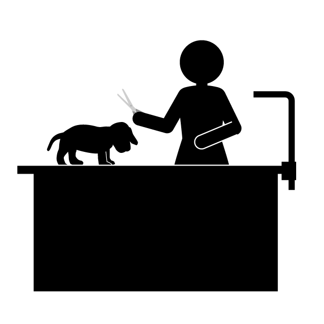 トリマー - 挿絵/クリップアート/フリー/写真/アイコン/白黒/シンプル