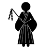 巫女 - ビジネス｜クリップアート｜フリー素材