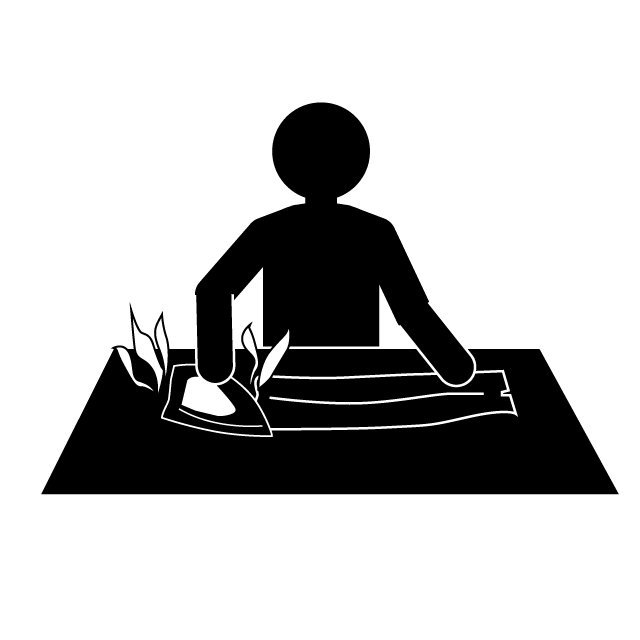 クリーニング師 - 挿絵/クリップアート/フリー/写真/アイコン/白黒/シンプル