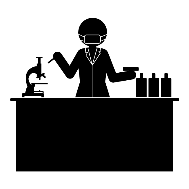 食品技術者 - 挿絵/クリップアート/フリー/写真/アイコン/白黒/シンプル