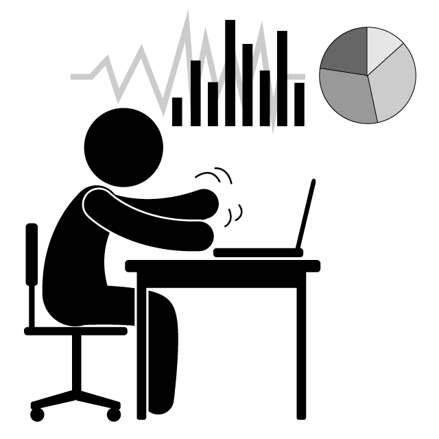 アクチュアリー - 挿絵/クリップアート/フリー/写真/アイコン/白黒/シンプル