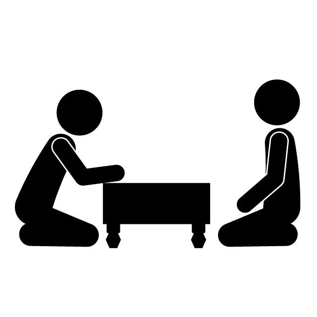 プロ棋士（将棋） - 挿絵/クリップアート/フリー/写真/アイコン/白黒/シンプル