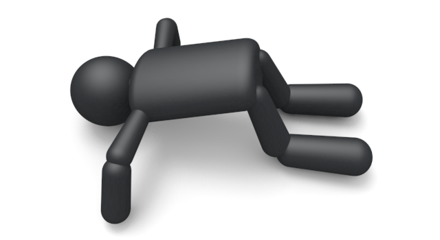 お互いに謝る - シンプル人物イラスト/人クリップアート/アイコン/黒色/ピクトグラム