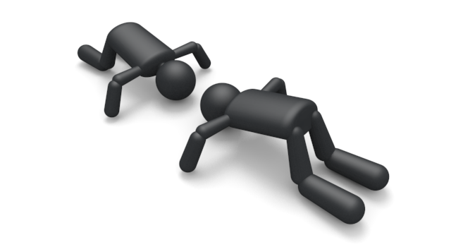 平謝り - シンプル人物イラスト/人クリップアート/アイコン/黒色/ピクトグラム