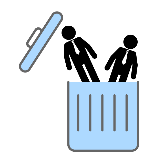 ゴミ箱 - 挿絵/クリップアート/フリー/写真/アイコン/白黒/シンプル