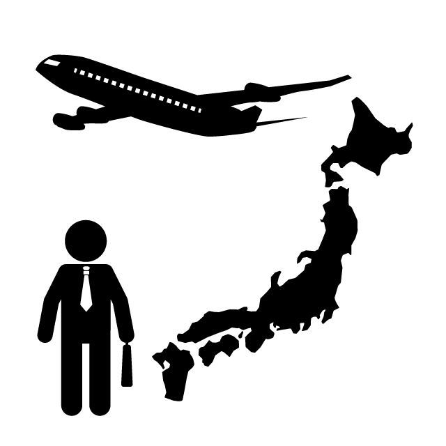 外国勤務 - 挿絵/クリップアート/フリー/写真/アイコン/白黒/シンプル