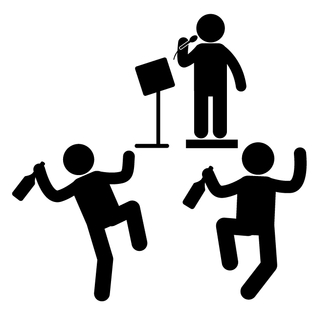 打ち上げ - 挿絵/クリップアート/フリー/写真/アイコン/白黒/シンプル