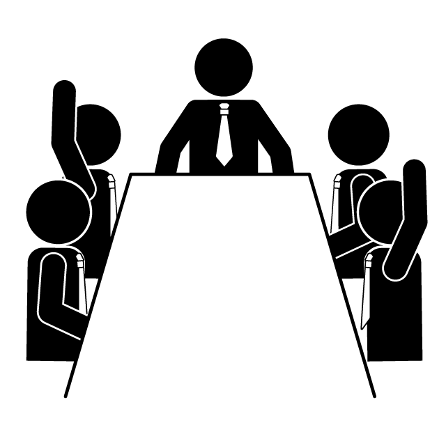 立候補する - 挿絵/クリップアート/フリー/写真/アイコン/白黒/シンプル