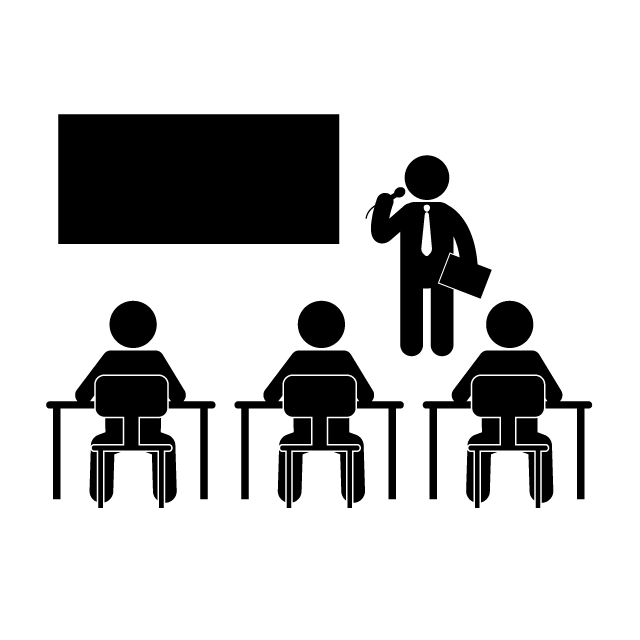 授業 - 挿絵/クリップアート/フリー/写真/アイコン/白黒/シンプル