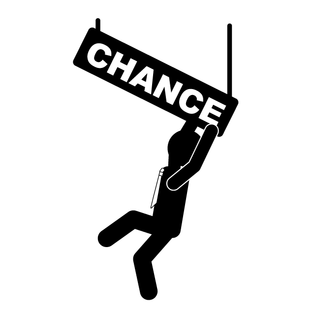 好機をつかむ - 挿絵/クリップアート/フリー/写真/アイコン/白黒/シンプル