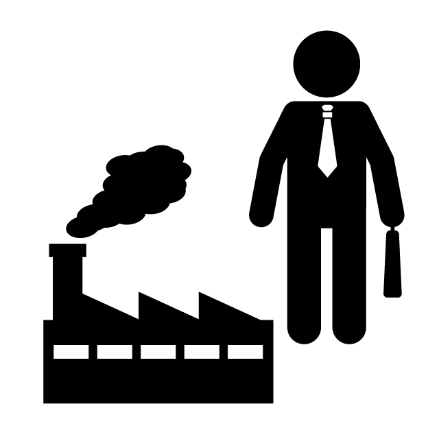 営業担当 - 挿絵/クリップアート/フリー/写真/アイコン/白黒/シンプル