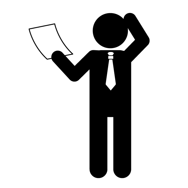 企画書を提出する - 挿絵/クリップアート/フリー/写真/アイコン/白黒/シンプル