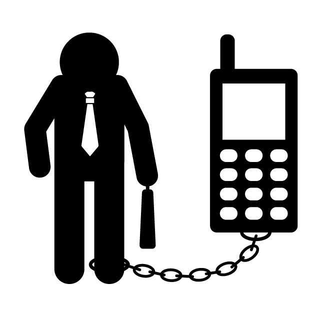 24時間勤務 - 挿絵/クリップアート/フリー/写真/アイコン/白黒/シンプル