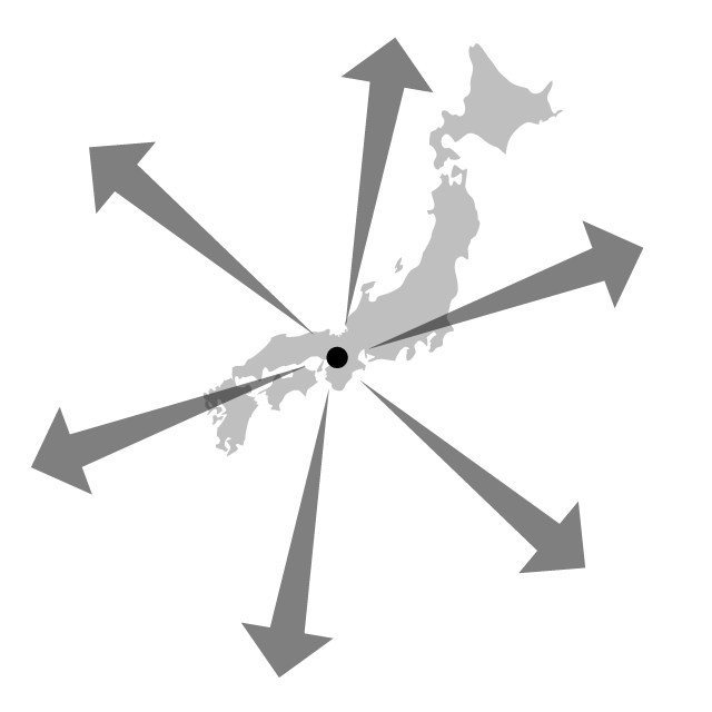 日本大阪 - 挿絵/クリップアート/フリー/写真/アイコン/白黒/シンプル