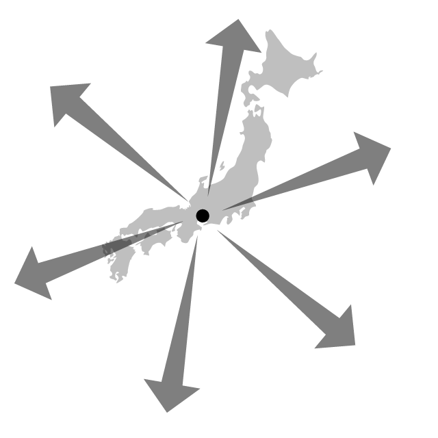 海外に消費を求める - 挿絵/クリップアート/フリー/写真/アイコン/白黒/シンプル