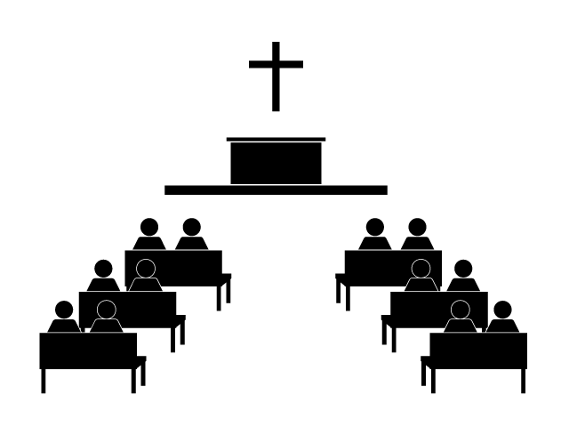 葬儀 | 式典 - シンプル / クリップアート / アイコン / イラスト / 無料 / 白黒 / 二色 / PNG形式：背景透明
