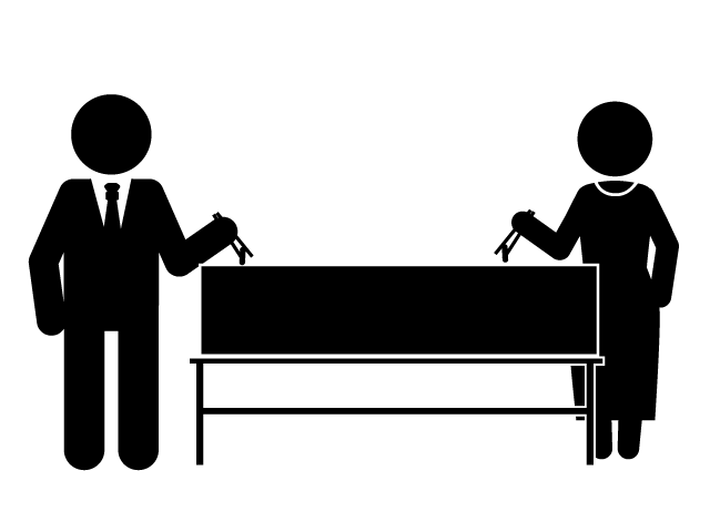 拾骨 | 骨上げ - シンプル / クリップアート / アイコン / イラスト / 無料 / 白黒 / 二色 / PNG形式：背景透明