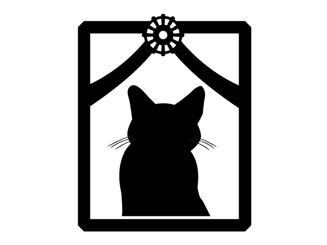 ペット | お葬式 | 写真 - シンプル / クリップアート / アイコン / イラスト / 無料 / 白黒 / 二色 / PNG形式：背景透明