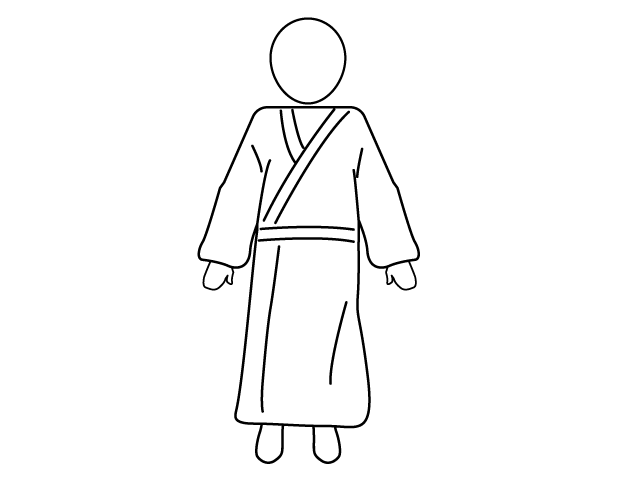 死人 | 葬儀 - シンプル / クリップアート / アイコン / イラスト / 無料 / 白黒 / 二色 / PNG形式：背景透明