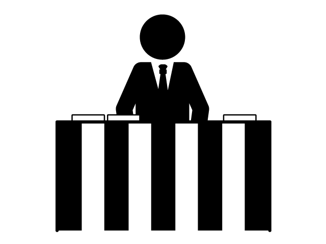 葬儀会場 | 受付 | 香典 | お金 - シンプル / クリップアート / アイコン / イラスト / 無料 / 白黒 / 二色 / PNG形式：背景透明