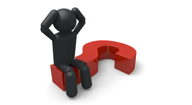 解決しない - シンプル人物イラスト/人クリップアート/アイコン/黒色/ピクトグラム