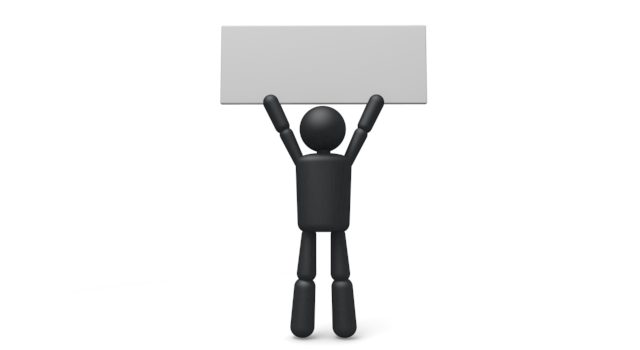 営業マン/活動 - シンプル人物イラスト/人クリップアート/アイコン/黒色/ピクトグラム