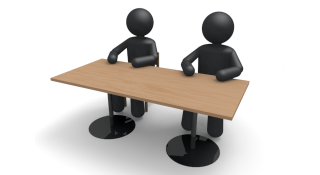 会議室 - シンプル人物イラスト/人クリップアート/アイコン/黒色/ピクトグラム