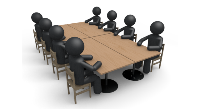 面接官 - シンプル人物イラスト/人クリップアート/アイコン/黒色/ピクトグラム