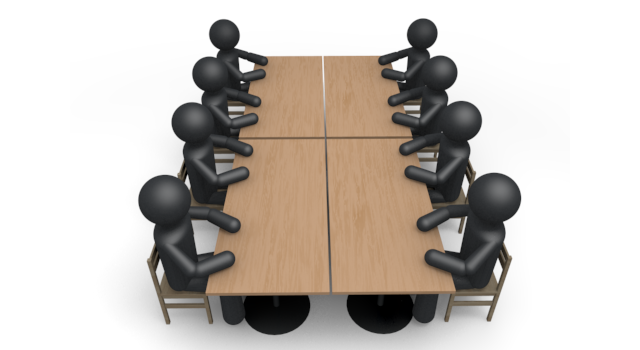 講義を受ける生徒 - シンプル人物イラスト/人クリップアート/アイコン/黒色/ピクトグラム