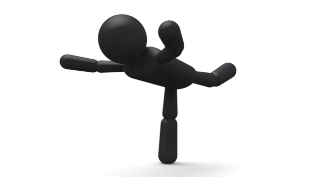 ユニークな人 - シンプル人物イラスト/人クリップアート/アイコン/黒色/ピクトグラム