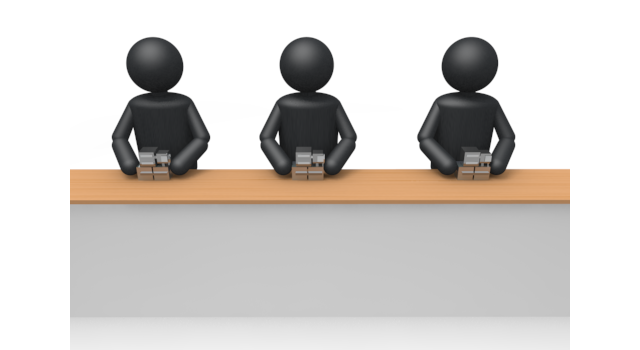 組み立てる仕事 - シンプル人物イラスト/人クリップアート/アイコン/黒色/ピクトグラム