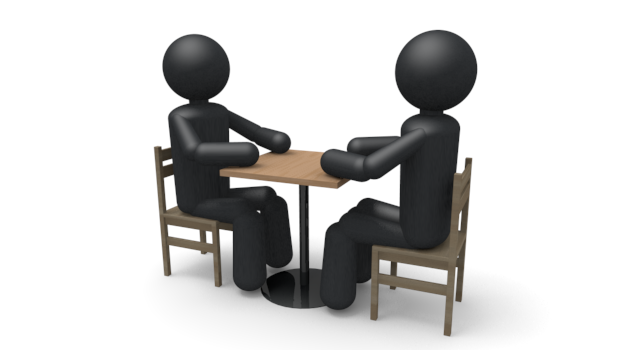 意見を言う - シンプル人物イラスト/人クリップアート/アイコン/黒色/ピクトグラム